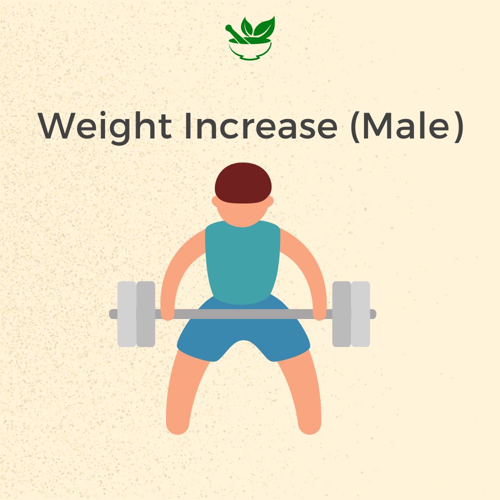 Wajan (Weight) Gain for Male Ayurvedic Management 30 Days Pack - Deep Ayurveda India