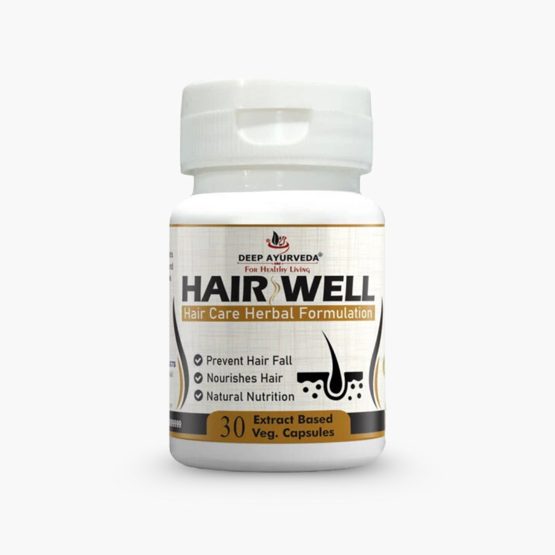 Hairwell for Managing Hair Fall and Strengthens Hair Roots - Deep Ayurveda India