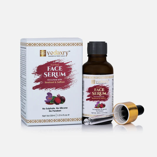 Vedaxry Ayurvedic Face Serum (30ml) - Anti-Aging, Hydrating & Skin Brightening - Deep Ayurveda India