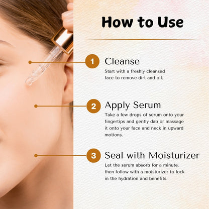 Vedaxry Ayurvedic Face Serum (30ml) - Anti-Aging, Hydrating & Skin Brightening - Deep Ayurveda India