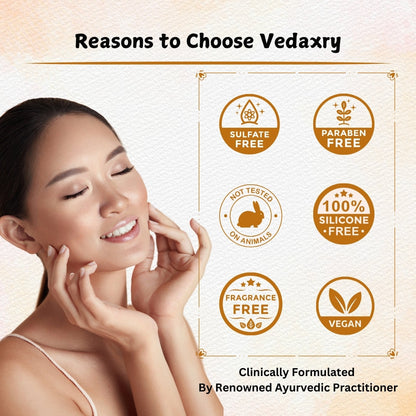 Vedaxry Ayurvedic Face Serum (30ml) - Anti-Aging, Hydrating & Skin Brightening - Deep Ayurveda India