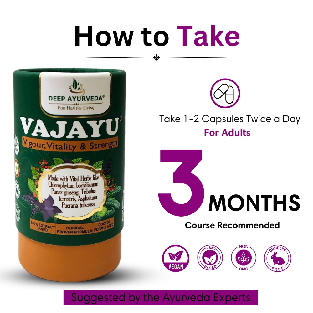 Vajayu® For Men's Health | Boost Strength, Energy, & Stamina | Remove Performance Anxiety