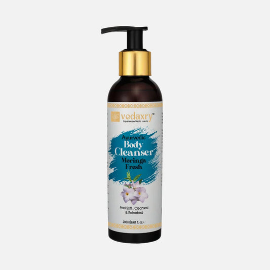 Vedaxry Moringa Fresh Body Cleanser (200ml) - Cleanses, Hydrates & Revitalizes Skin - Deep Ayurveda India