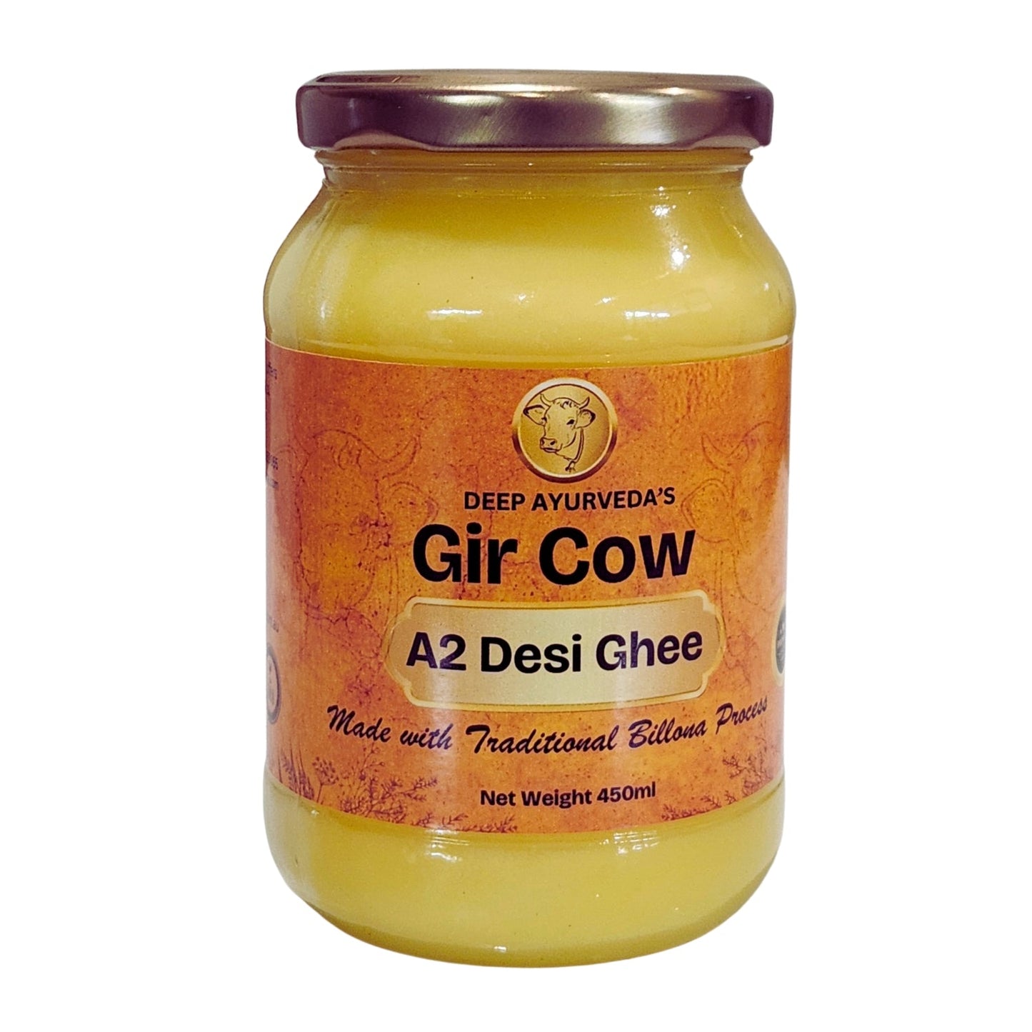 GIR Cow Organic A2 Pure Desi Ghee - Deep Ayurveda India