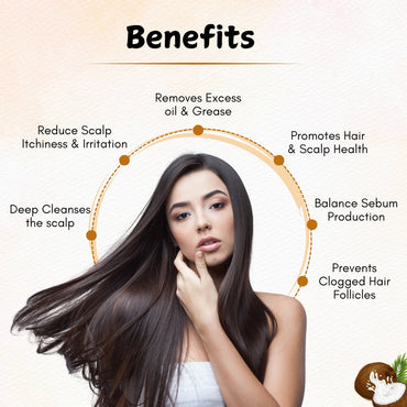 Vedaxry Ayurvedic Hair Cleanser for Oily Scalp (300ml) - Balances Oil, Reduces Dandruff & Cleanses Scalp - Deep Ayurveda India