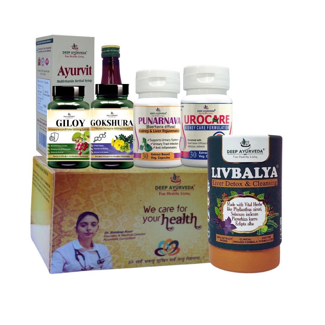 Chronic Kidney Disease (CKD) Ayurvedic Management 30 Days Pack - Deep Ayurveda India