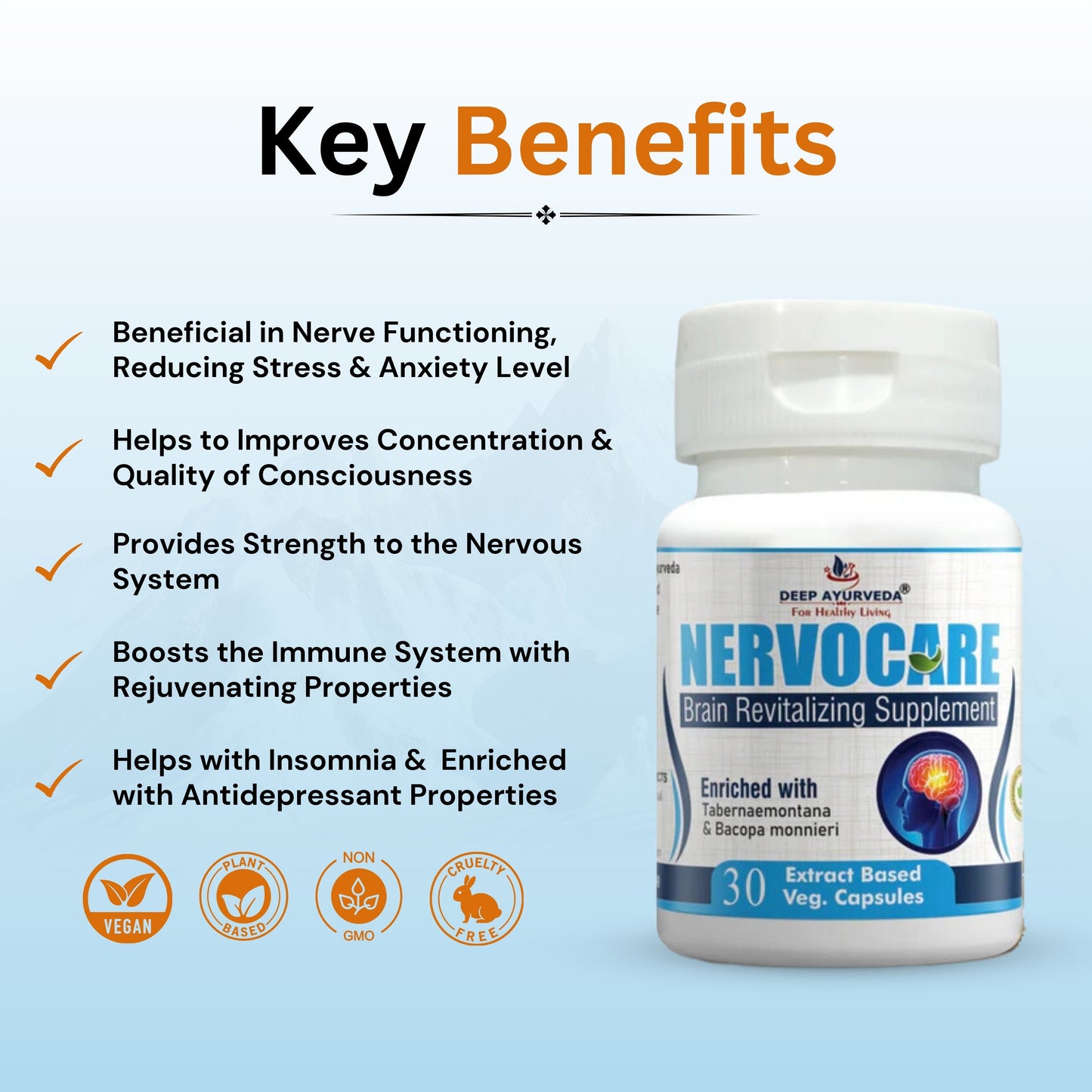 Nervocare Helps in Nerve Health and Stress Relief - Deep Ayurveda India