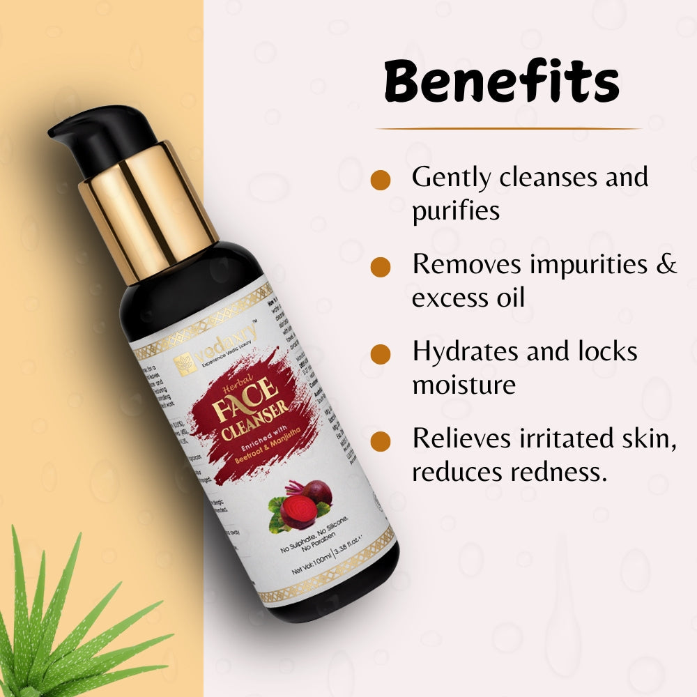 Vedaxry Ayurvedic Face Cleanser (100ml) - Cleanses, Purifies & Revitalizes Skin - Deep Ayurveda India