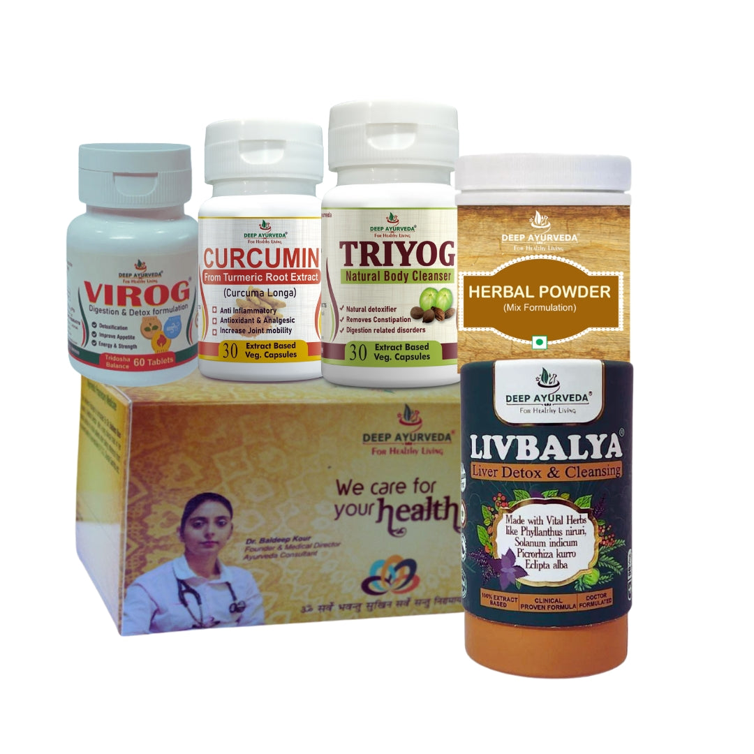 Gastritis Ayurvedic Management 30 Days Pack - Deep Ayurveda India
