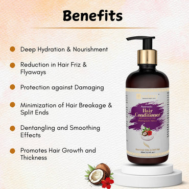 Vedaxry Ayurvedic Hair Conditioner (200ml) - Deep Conditioning, Smooth & Shiny Hair - Deep Ayurveda India
