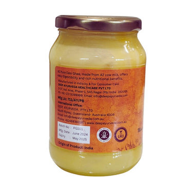 GIR Cow Organic A2 Pure Desi Ghee - Deep Ayurveda India