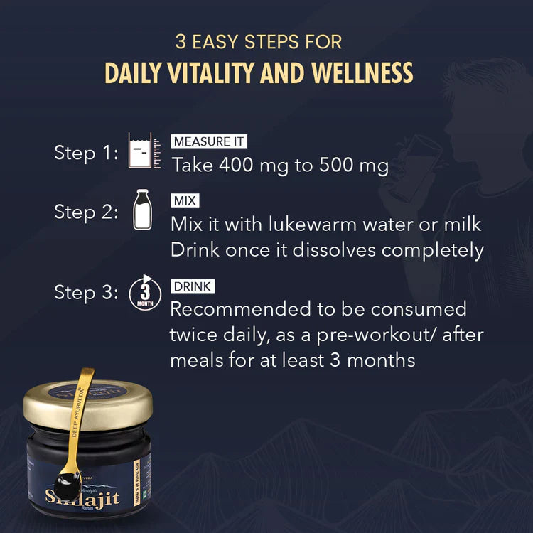 Vajayu Prash & Pure Himalayan Shilajit Resin Combo - Deep Ayurveda India