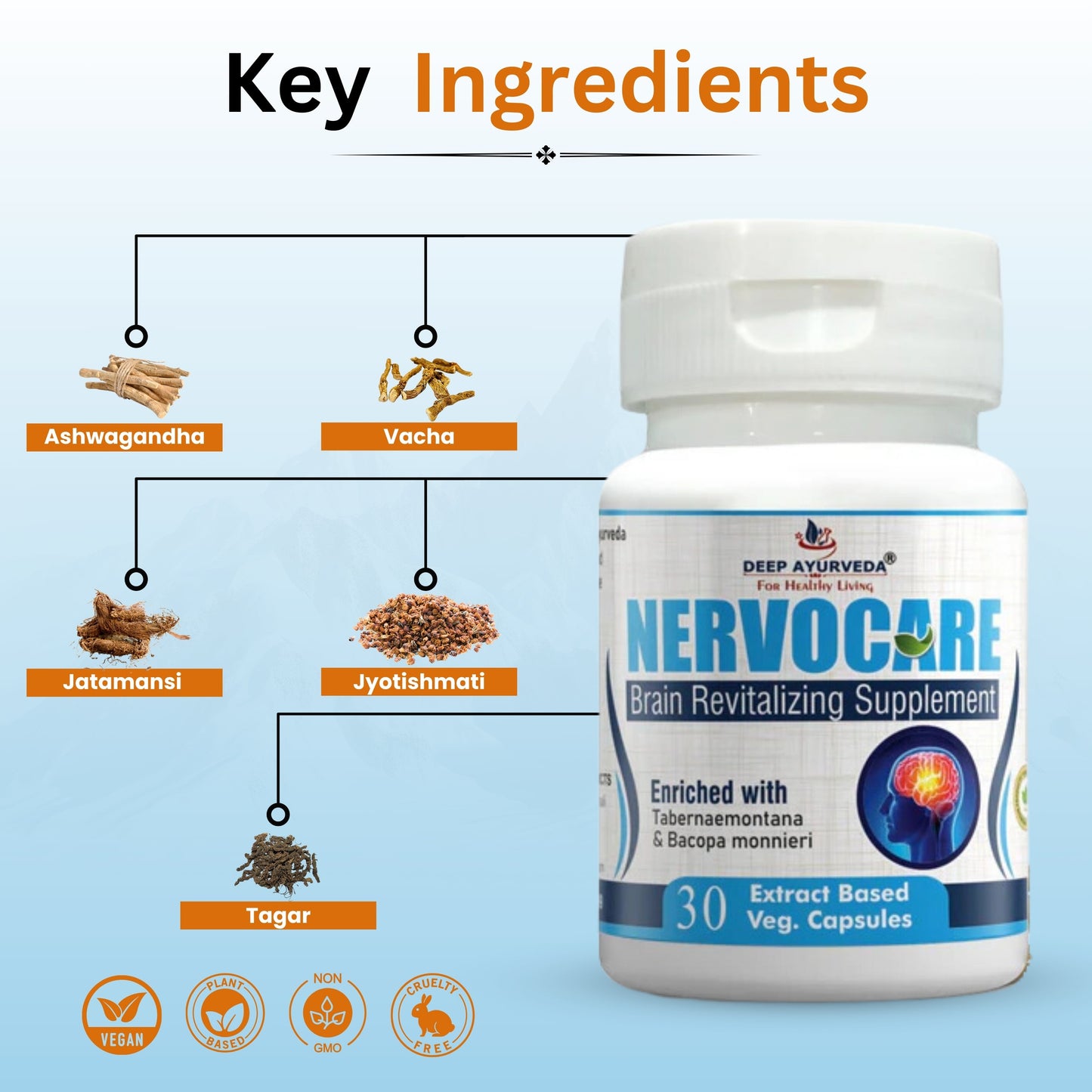 Nervocare Helps in Nerve Health and Stress Relief - Deep Ayurveda India