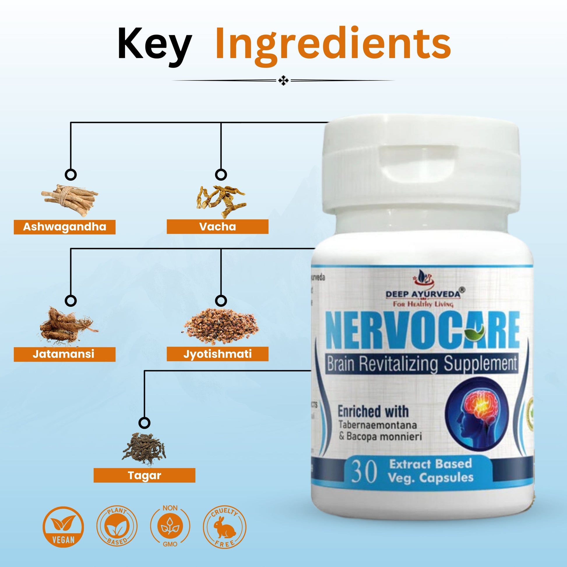 Nervocare Helps in Nerve Health and Stress Relief - Deep Ayurveda India