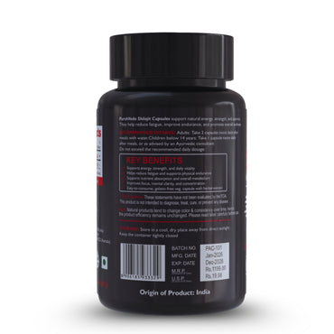 PurshVeda Shilajit Vegan Capsules | Pack of 60 | Energy & Vitality Support