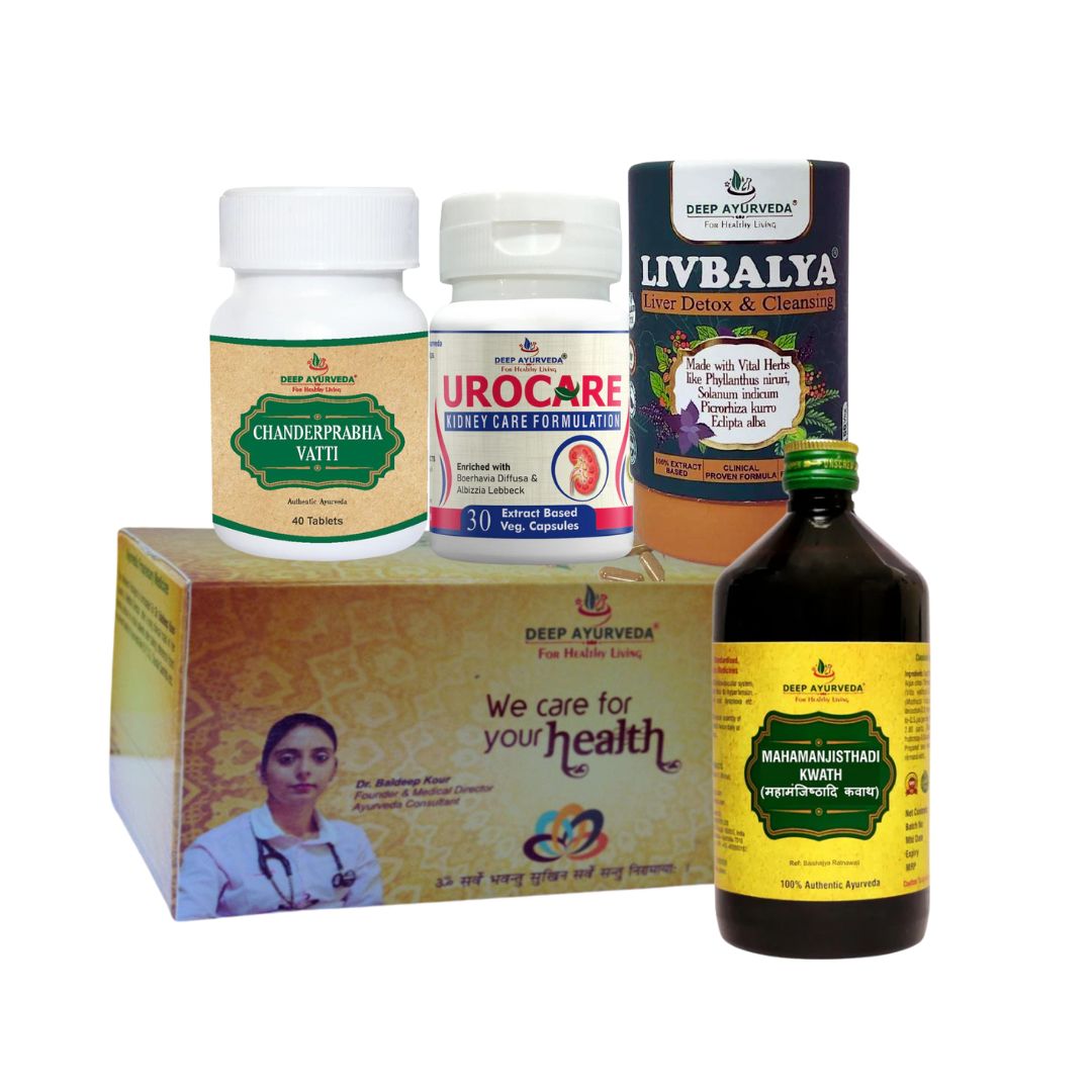 Uric Acid Ayurvedic Management 30 Days Pack - Deep Ayurveda India