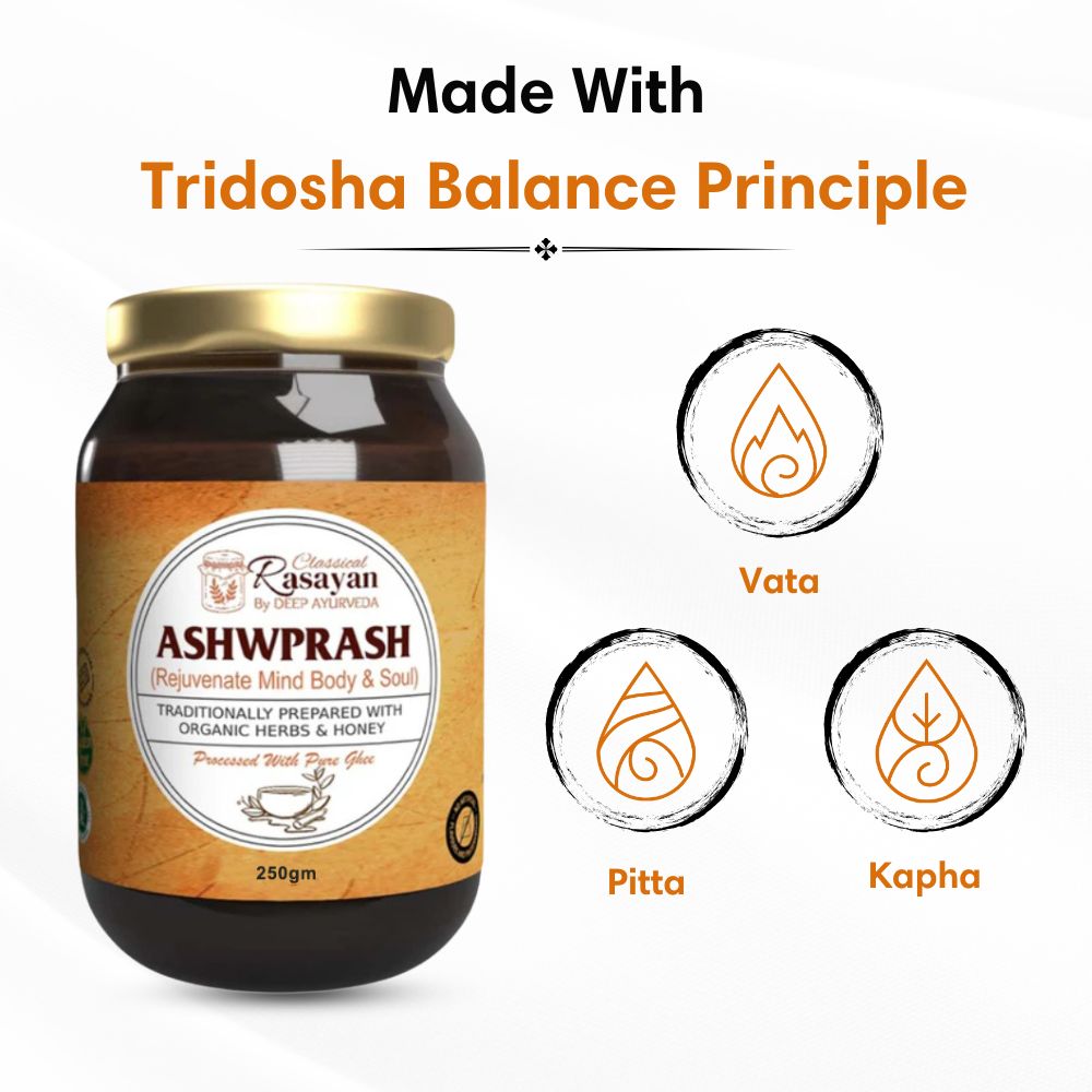 AshwPrash Made with Tridosha Balance Principle 