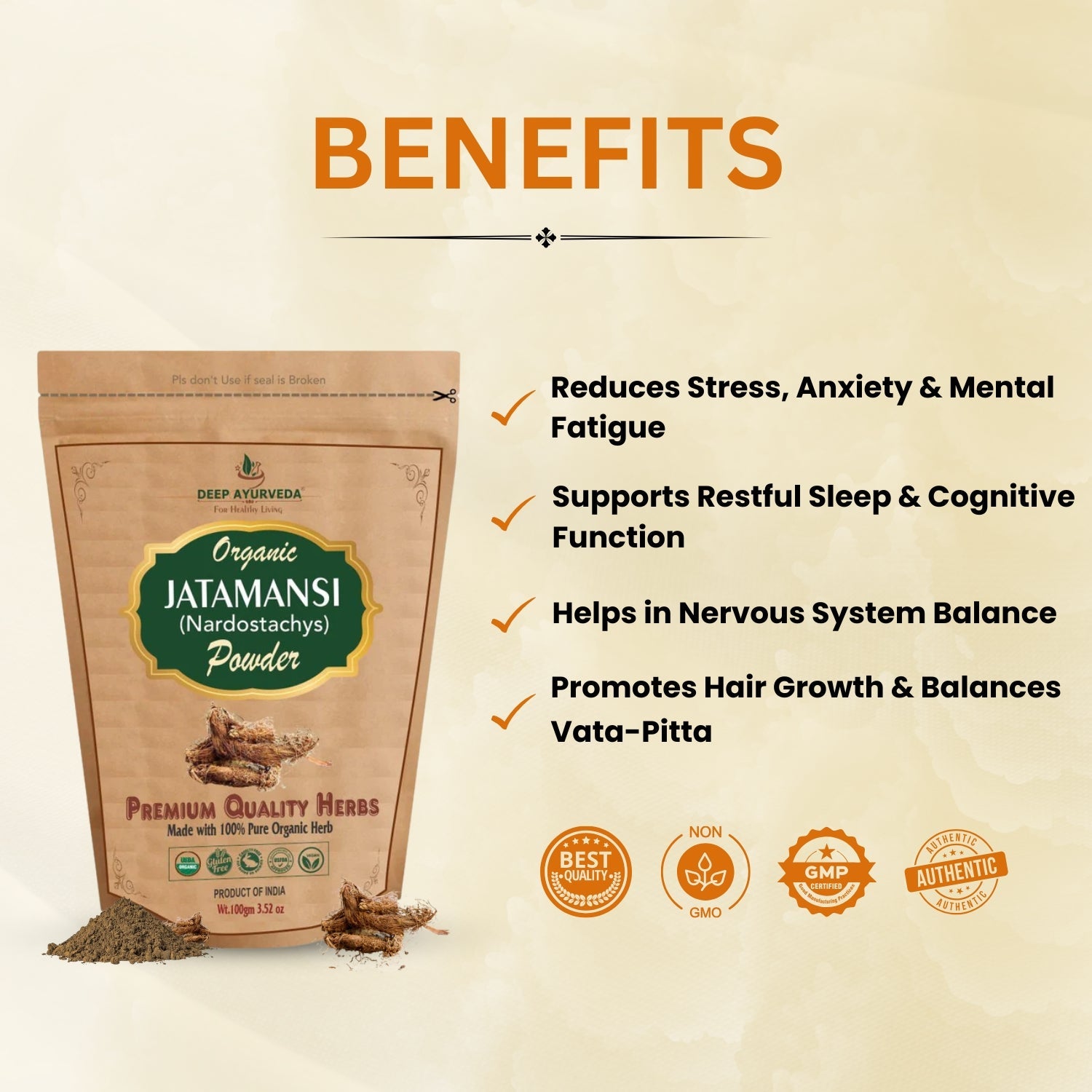 Benefits of Organic Jatamansi Powder