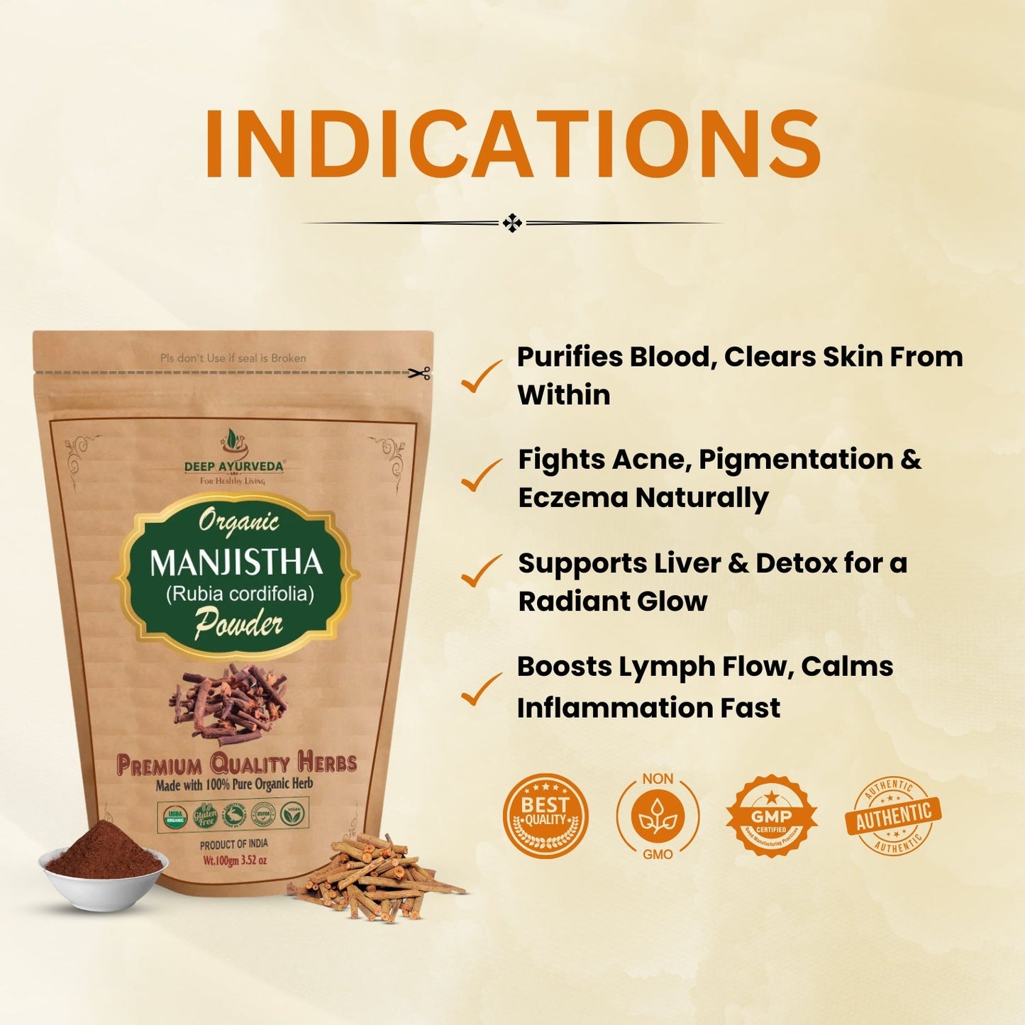 Benefits of Organic Manjistha Powder
