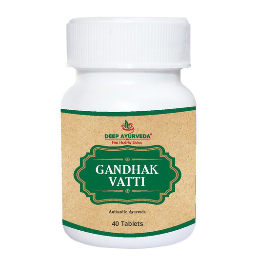 Gandhak Vati - Promotes Skin Health, Supports Detoxification & Immune Health - Deep Ayurveda India