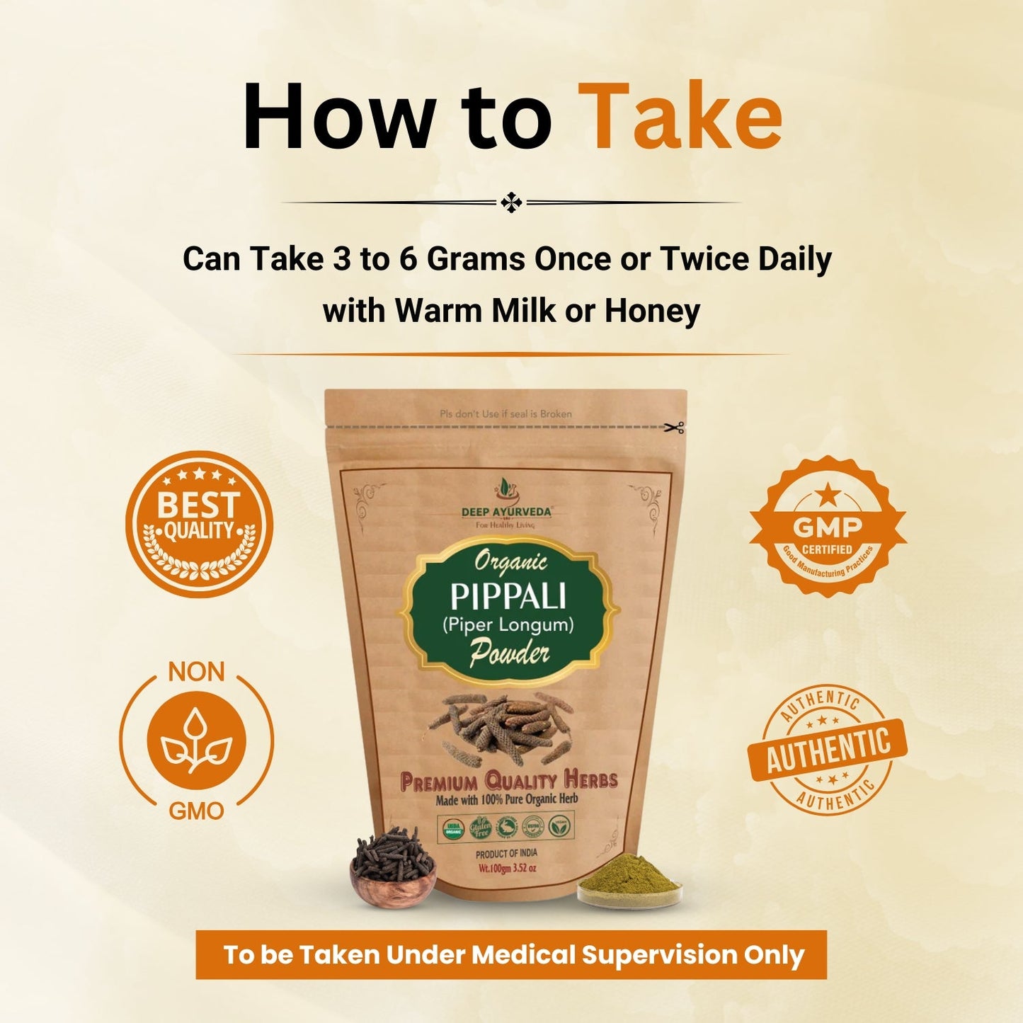 How to take Organic Pippali Powder