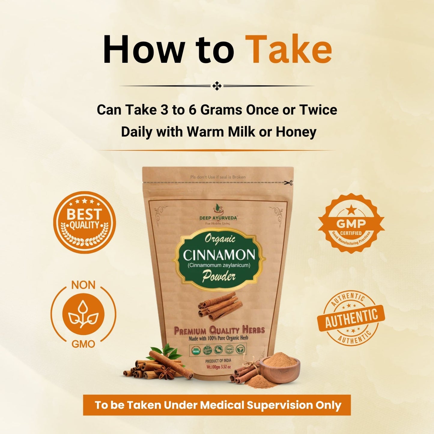 How to take cinnamon powder