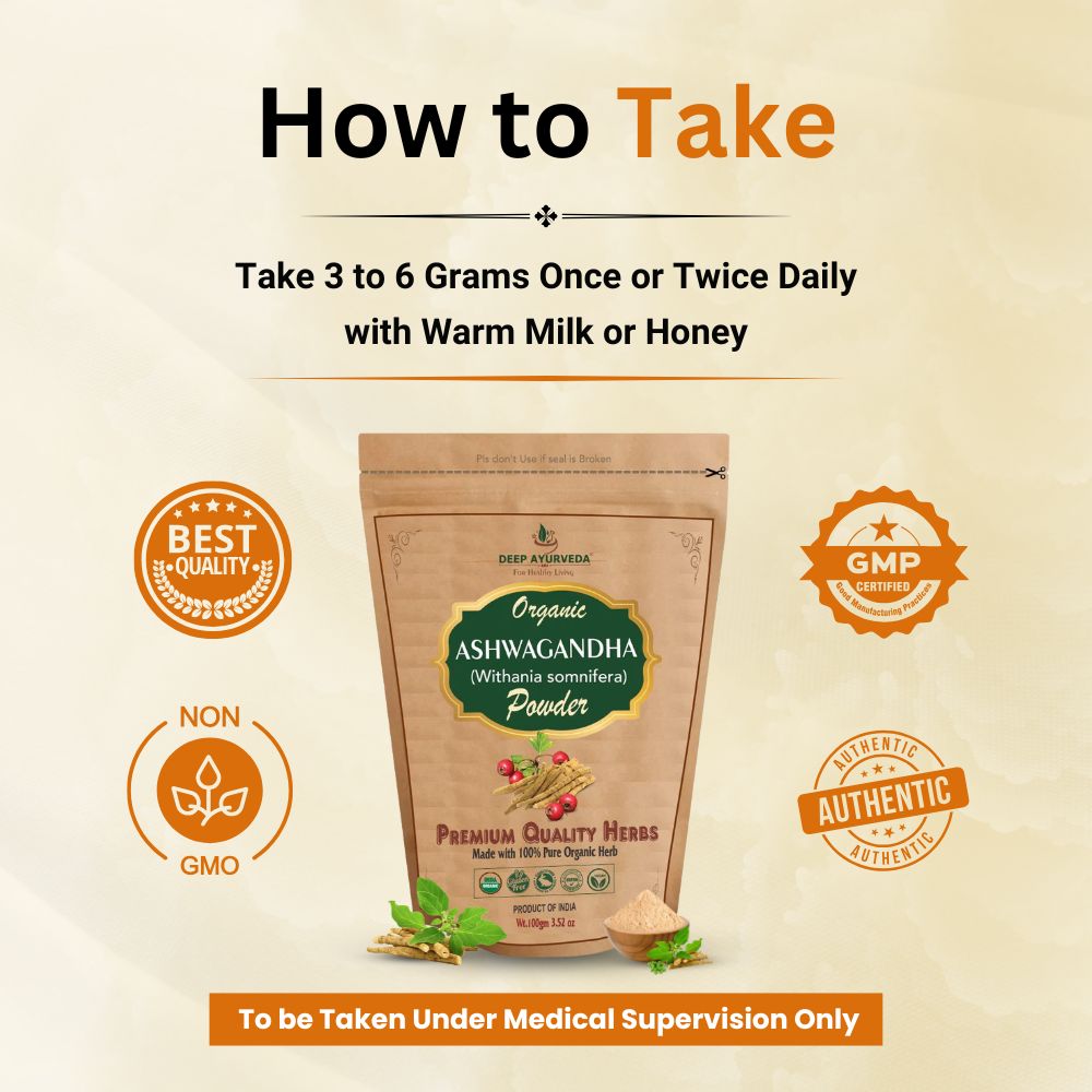How to use Organic Ashwagandha Powder