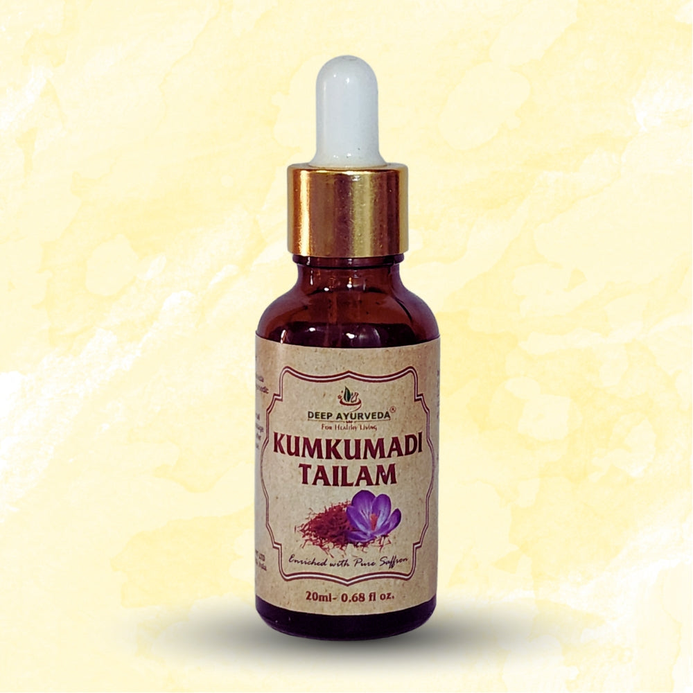 Kumkumadi Oil Enriched with Saffron - Deep Ayurveda India