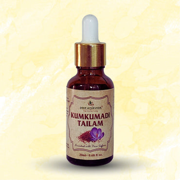 Kumkumadi Oil Enriched with Saffron - Deep Ayurveda India