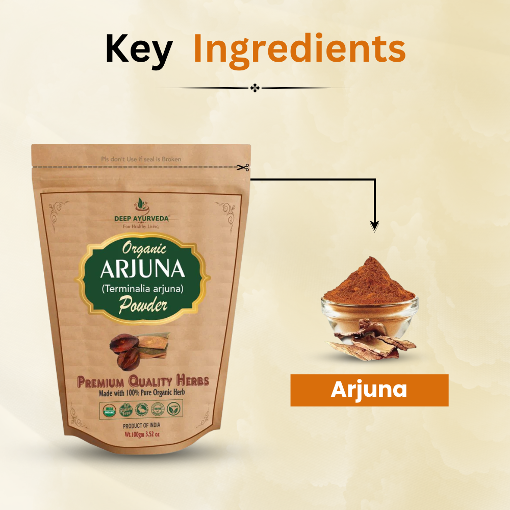 Key Ingredients in Organic Arjuna Bark Powder