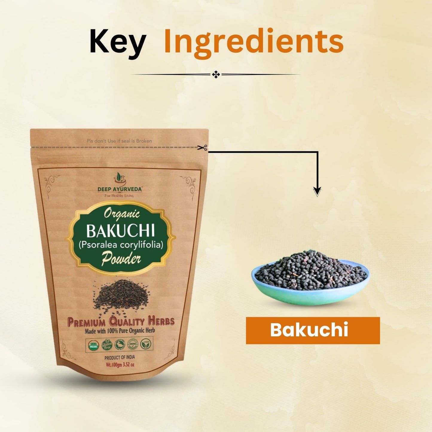 Key Ingredients in Organic Bakuchi Powder