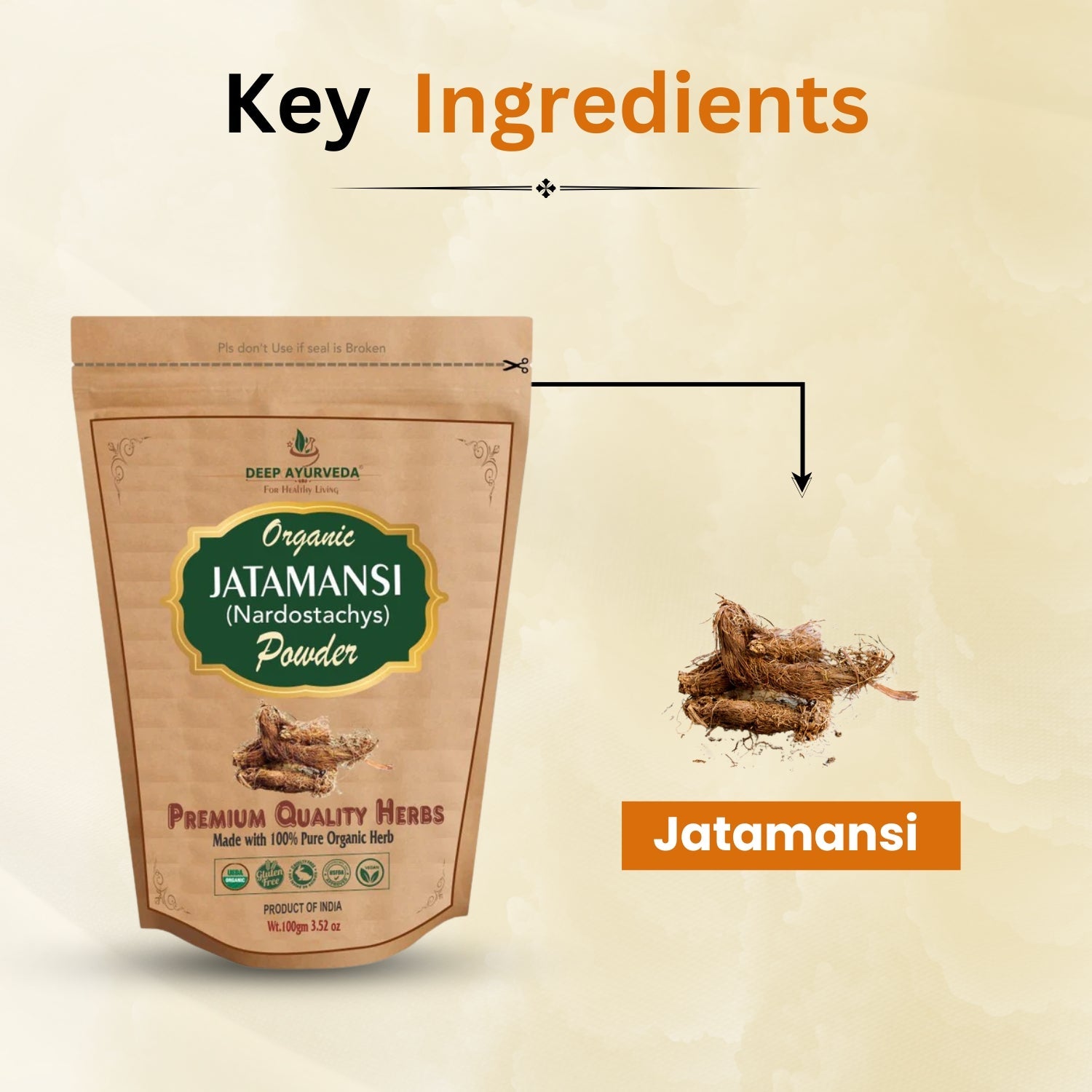 Key Ingredients in Organic Jatamansi Powder