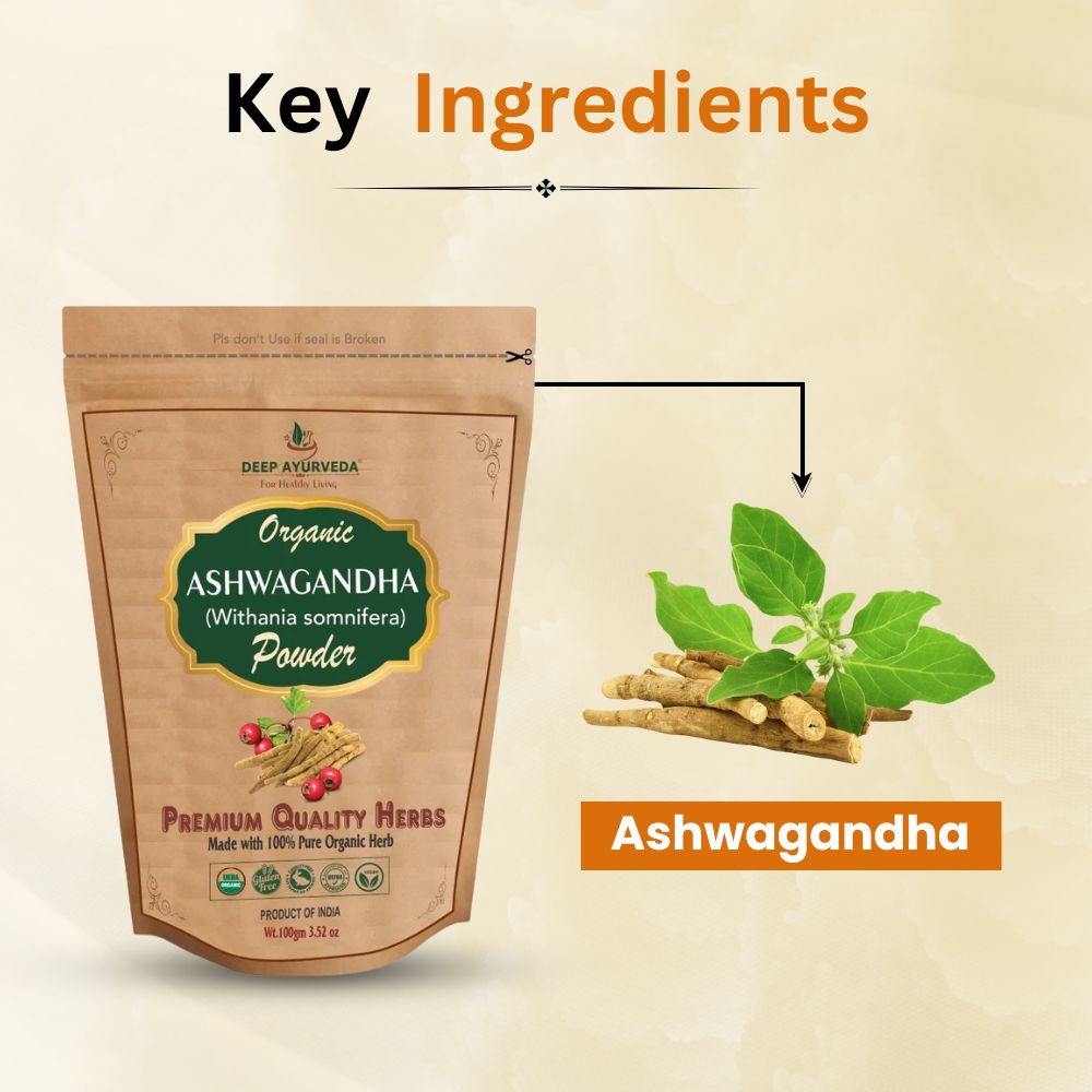 Key ingredient in Organic Ashwagandha Powder