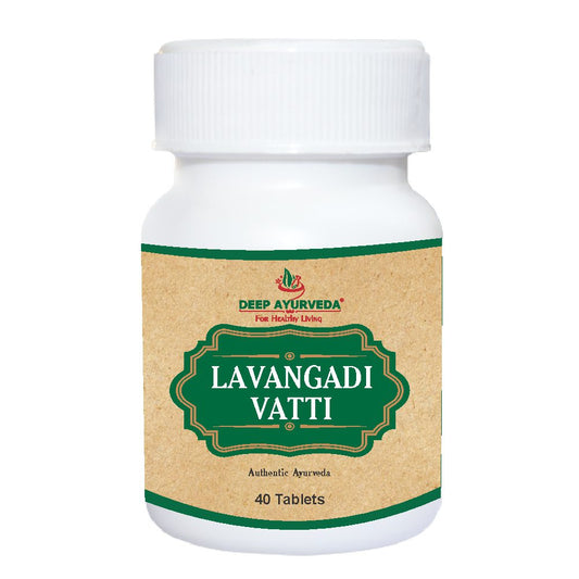 Lavangadi Vati - Relieves Cough, Soothes Throat & Promotes Respiratory Health - Deep Ayurveda India