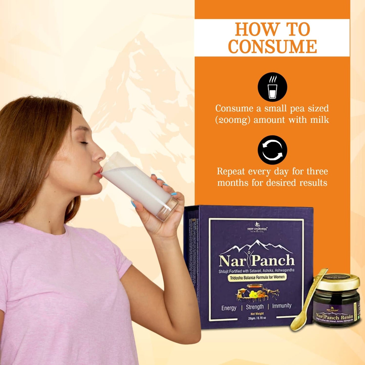 NariPanch shilajit resin for womens health 3 months course recommended by doctors 