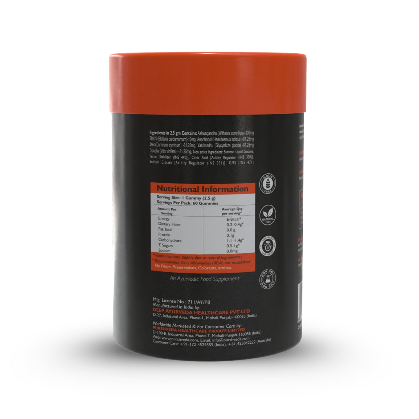 PurshVeda Ayurvedic Prash Gummies for Elderly – Vitality & Immunity Support | 60 Gummies