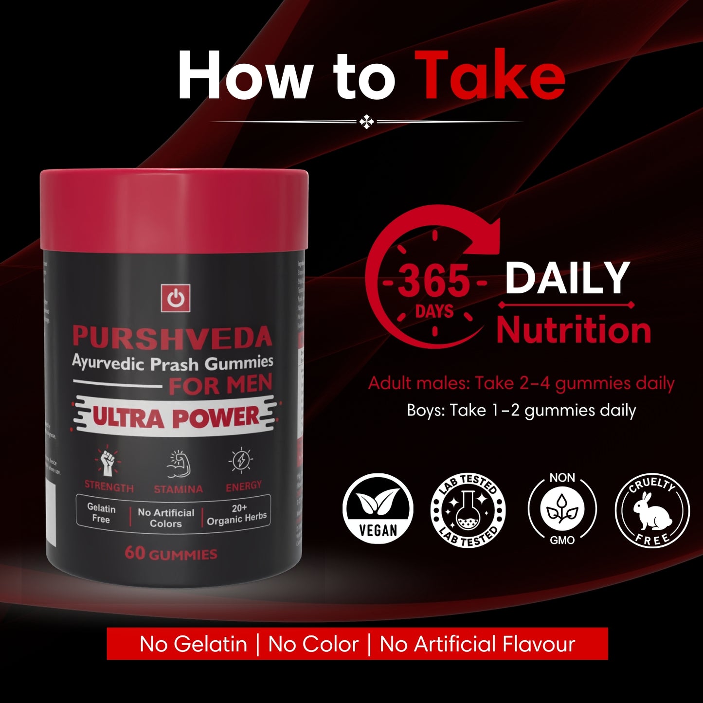 PurshVeda Prash Gummies for Men