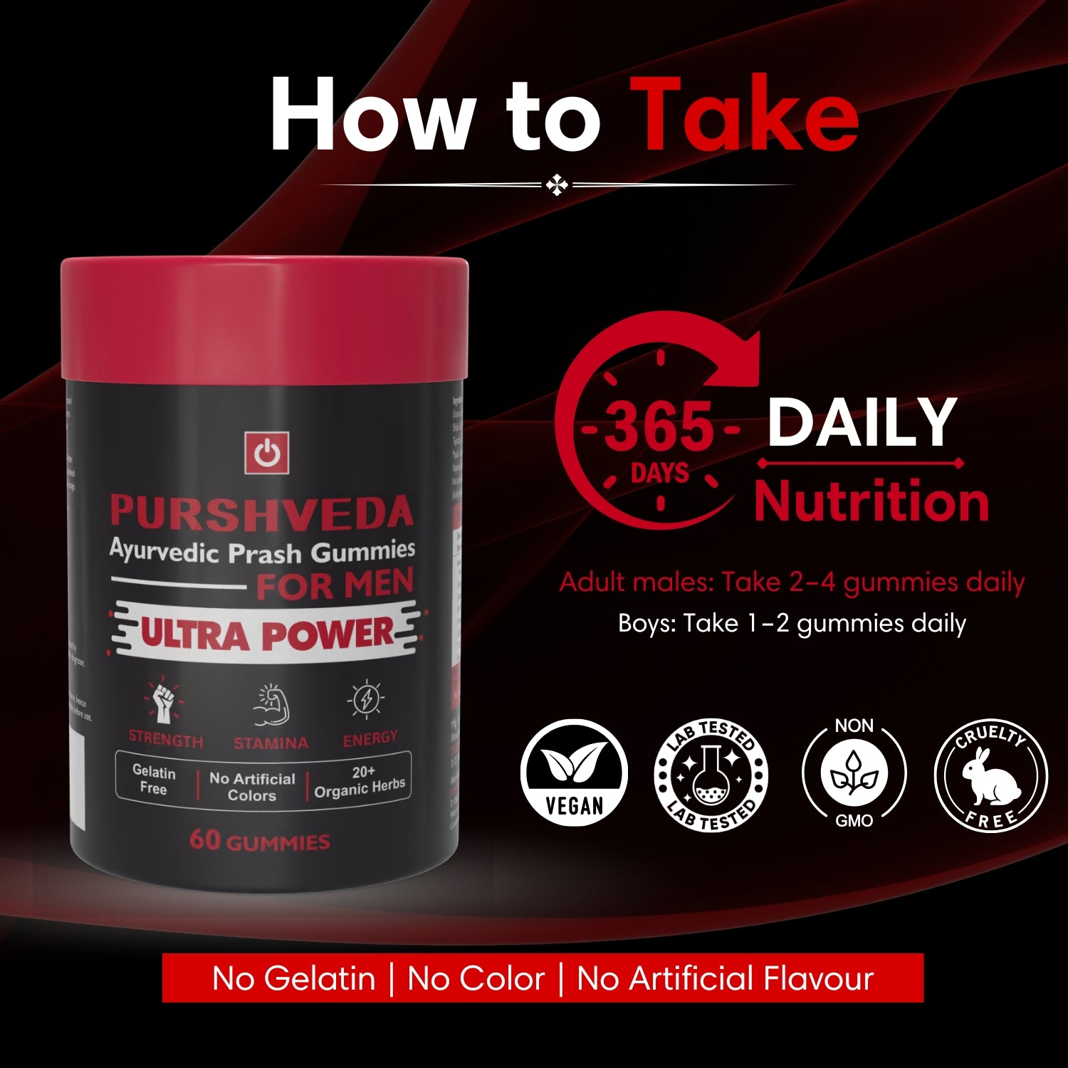 PurshVeda Prash Gummies for Men