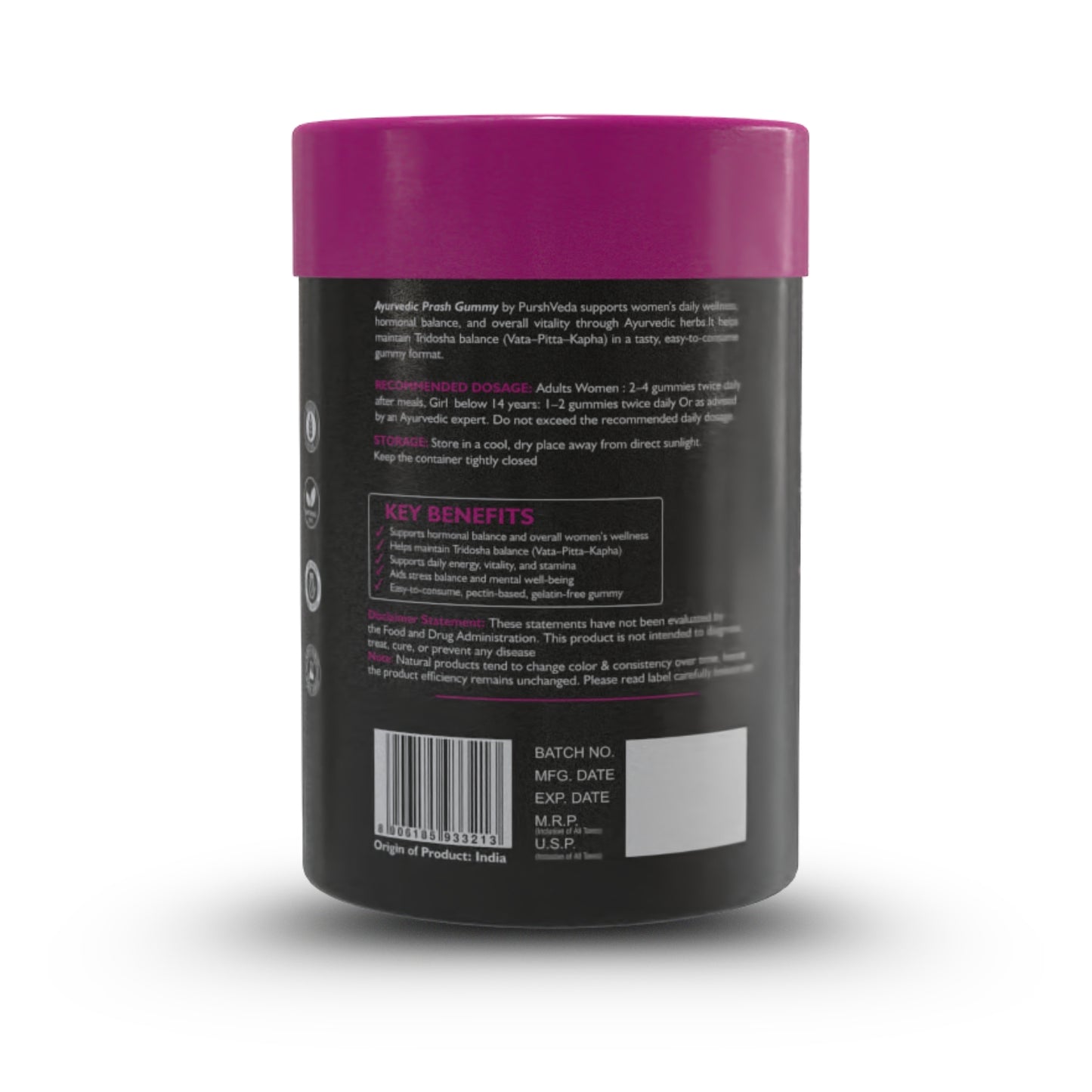 PurshVeda Ayurvedic Prash Gummies for Women – Hormonal Balance & Immunity | 60 Gummies