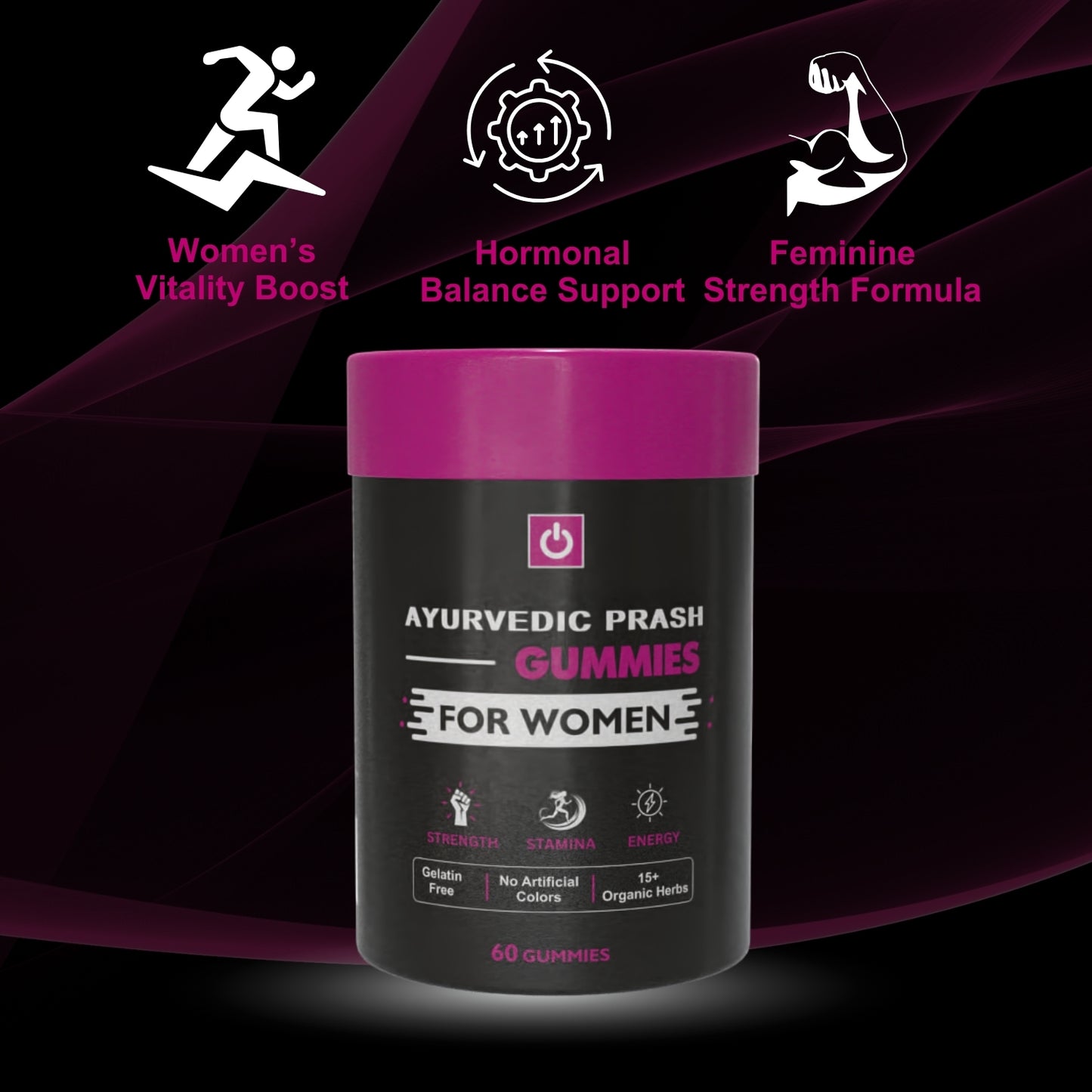 PurshVeda Ayurvedic Prash Gummies for Women – Hormonal Balance & Immunity | 60 Gummies