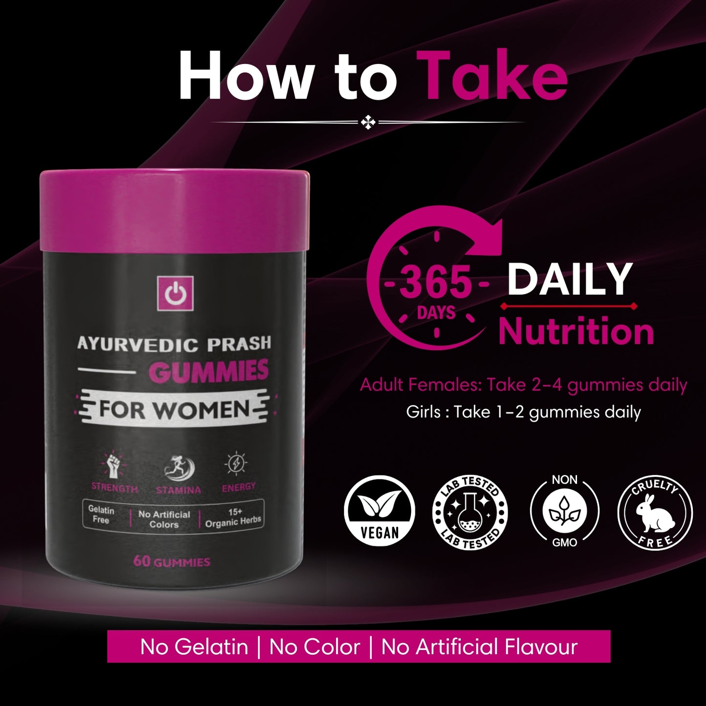 PurshVeda Ayurvedic Prash Gummies for Women – Hormonal Balance & Immunity | 60 Gummies