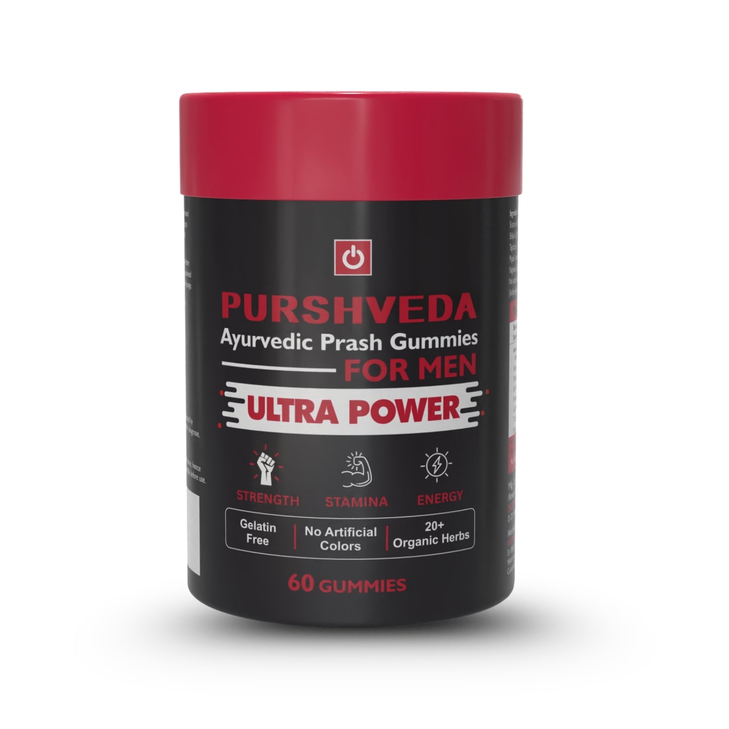 PurshVeda Prash Gummies for Men | Strength & Stamina | 60 Gummies
