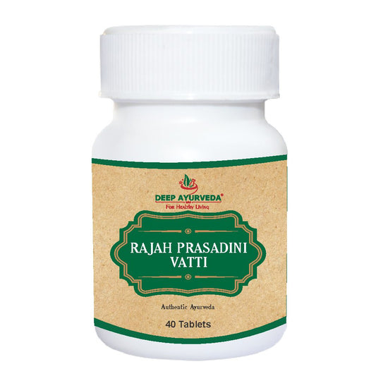 Rajah Prasadini Vati - Supports Women’s Health, Regulates Menstrual Cycle & Hormonal Balance - Deep Ayurveda India