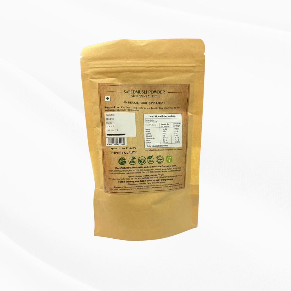 Safed Musli Powder nutrition information