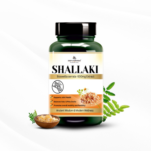Shallaki vegan capsules by Deep Ayurveda reduces joint pain, supports mobility and bone health