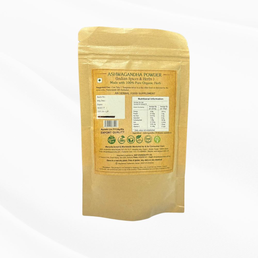 Ashwagandha Powder for Stress, Anxiety & Better Sleep