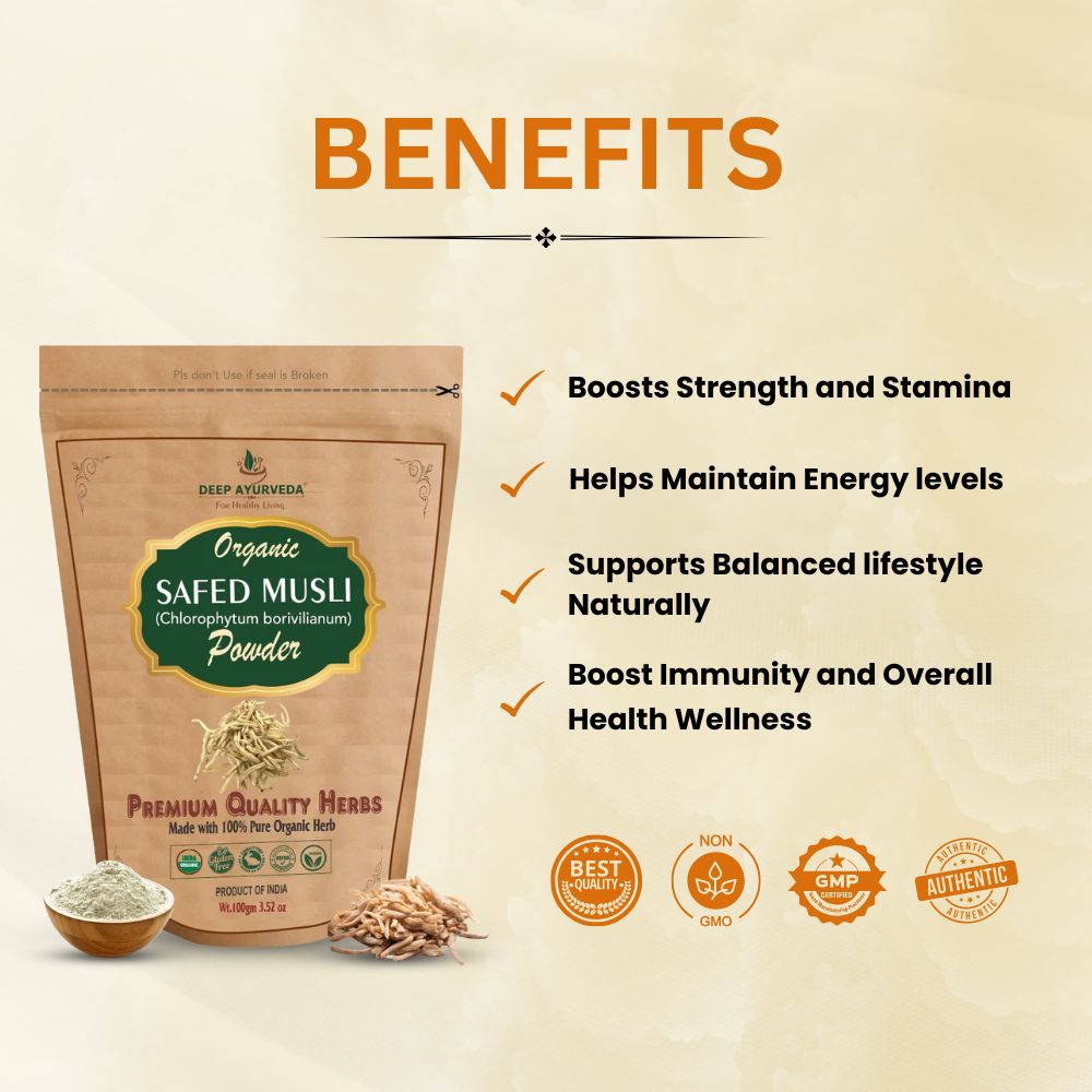 benefits Organic Safed Musli Powder