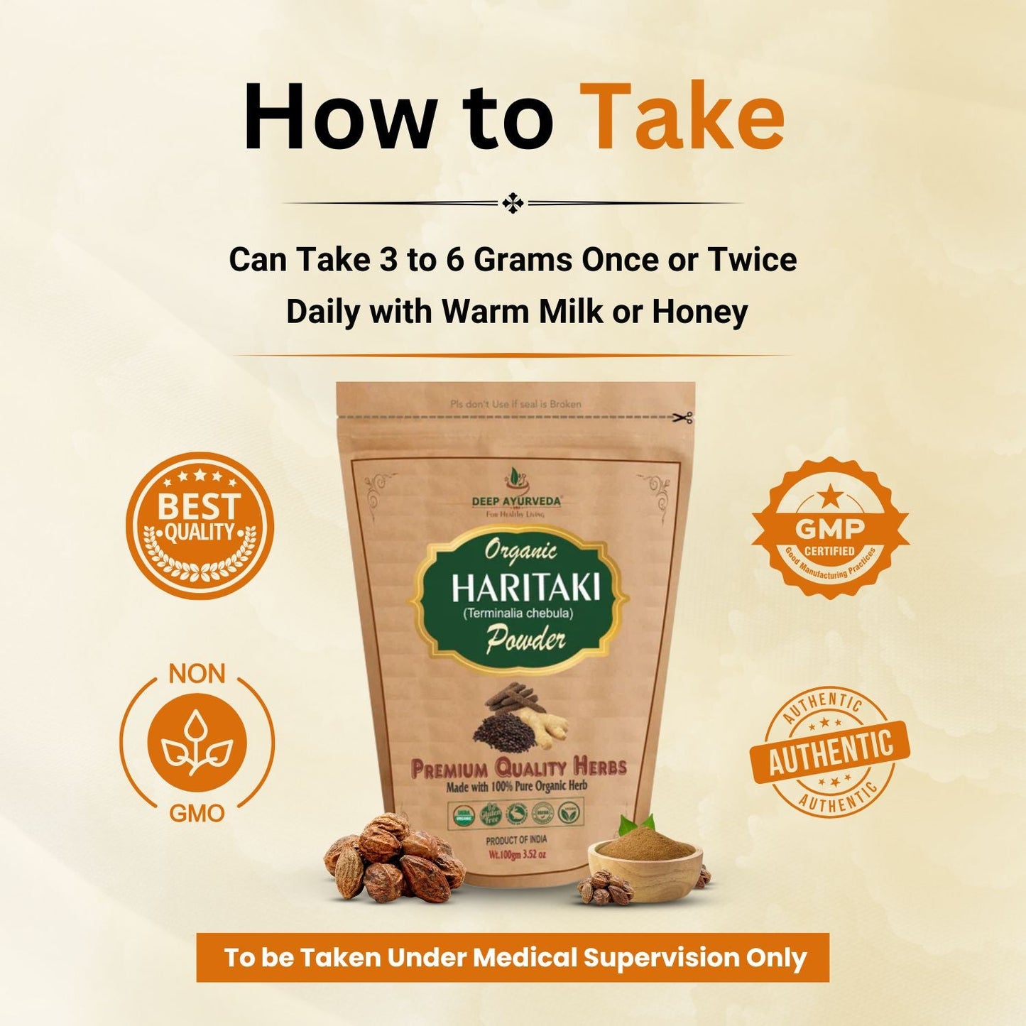 how to take Haritaki Powder