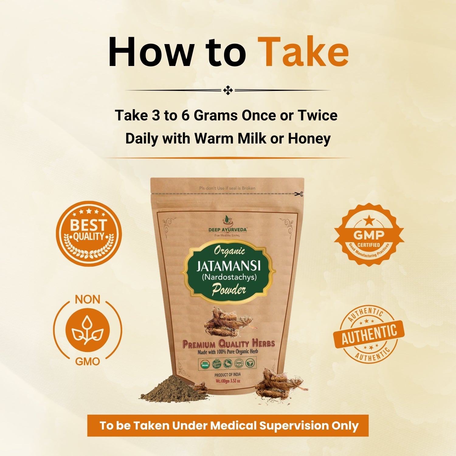 how to take Organic Jatamansi Powder