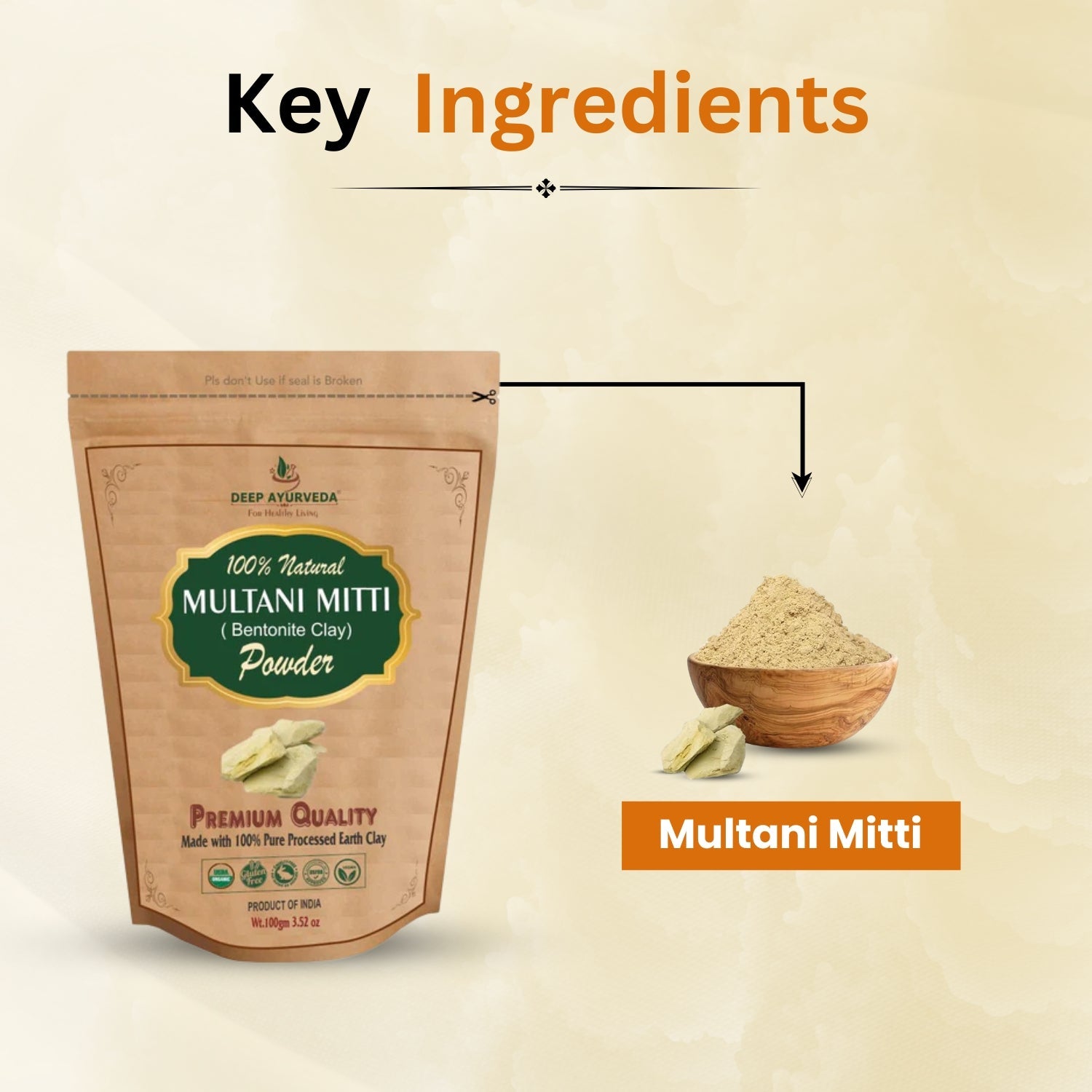 key ingredients in Multani Mitti Powder